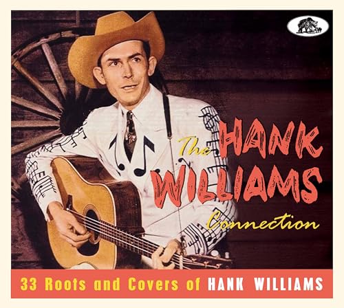 Hank Williams CD cover featuring a portrait of the country singer with guitar.