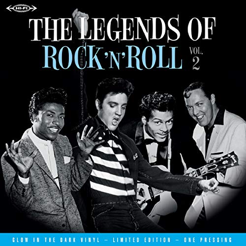 Album cover featuring black and white photos of four rock and roll musicians.