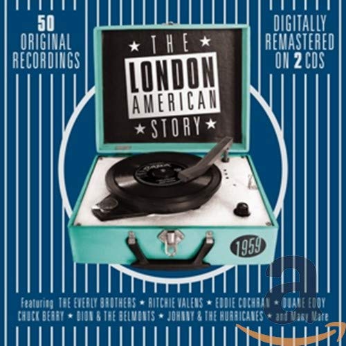 CD cover: turquoise record player with "The London American Story 1959" text.