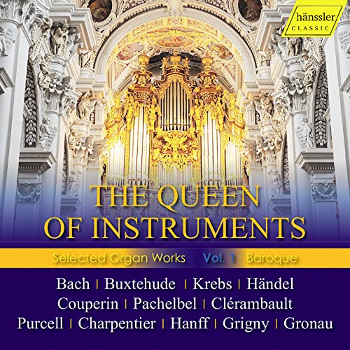 CD cover featuring a gilded Baroque organ inside an ornate church.