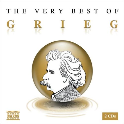 CD cover for “The Very Best of Grieg” featuring a portrait of Edvard Grieg.