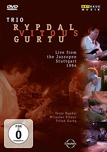 DVD cover for Trio Rypdal-Vitous-Gurtu live jazz performance, 1994.