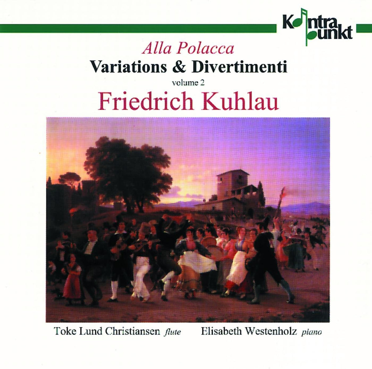 CD cover for "Variations & Divertimenti" featuring a pastoral painting.