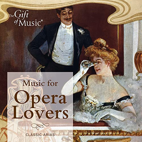 CD cover: elegant couple in evening wear, opera-themed text overlay.