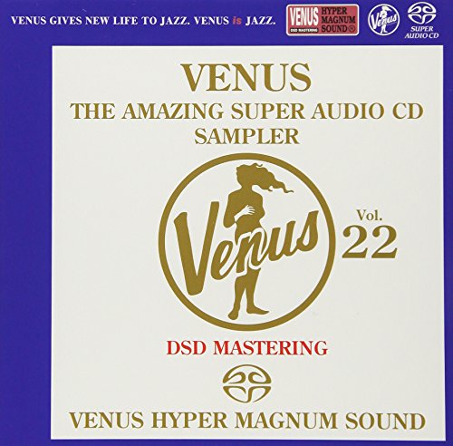 Blue CD cover with gold text and silhouette of a woman playing saxophone.