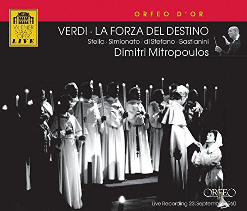 Classical music CD cover featuring Giuseppe Verdi's La Forza del Destino album artwork.