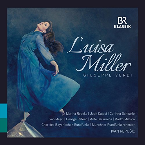 CD cover for Verdi’s “Luisa Miller” opera featuring a woman in blue.