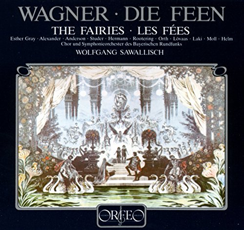 CD cover for Wagner’s “Die Feen” featuring a painted stage scene.