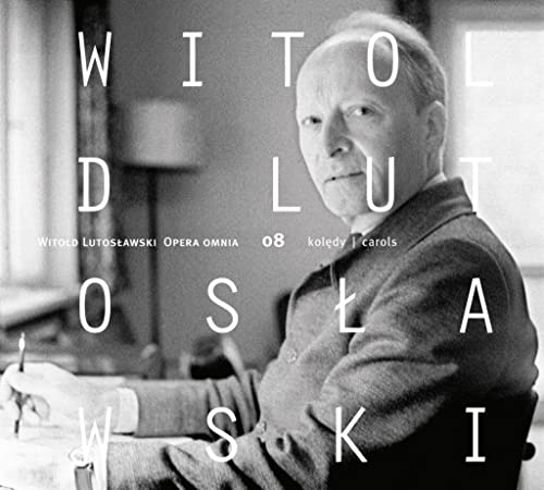 CD cover featuring a portrait of composer Witold Lutosławski.