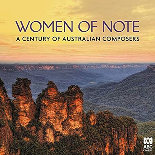CD cover for “Women Of Note,” featuring an Australian landscape.