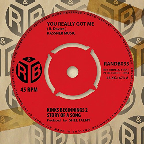 Red vinyl record label with "You Really Got Me" text and RB logo.