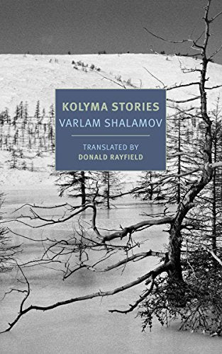 Book cover with snowy landscape and dark tree branches.
