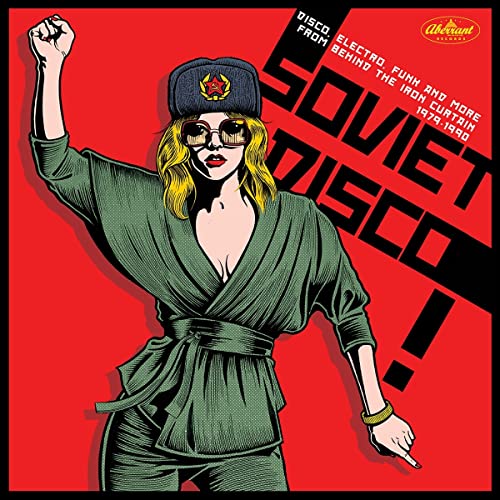 Soviet Disco vinyl record cover featuring a woman in military-style clothing.