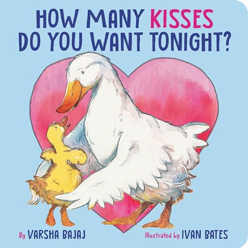 Book cover with a large goose and chick in front of a heart.