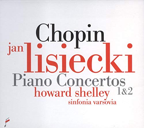 CD cover featuring "Chopin" and "Lisiecki" in red text, piano concertos noted.