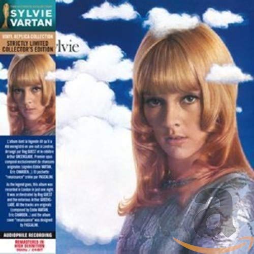 Sylvie Vartan CD cover featuring a portrait of the singer against clouds.