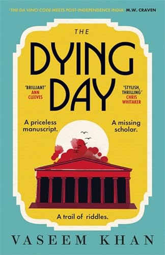 Book cover: "The Dying Day" with yellow, red, and white illustration.