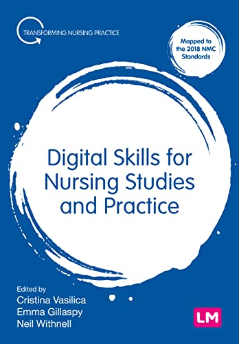 Blue book cover with white text: "Digital Skills for Nursing Studies and Practice".