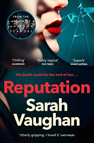 Book cover: woman’s lips with cracked glass and bold red title.