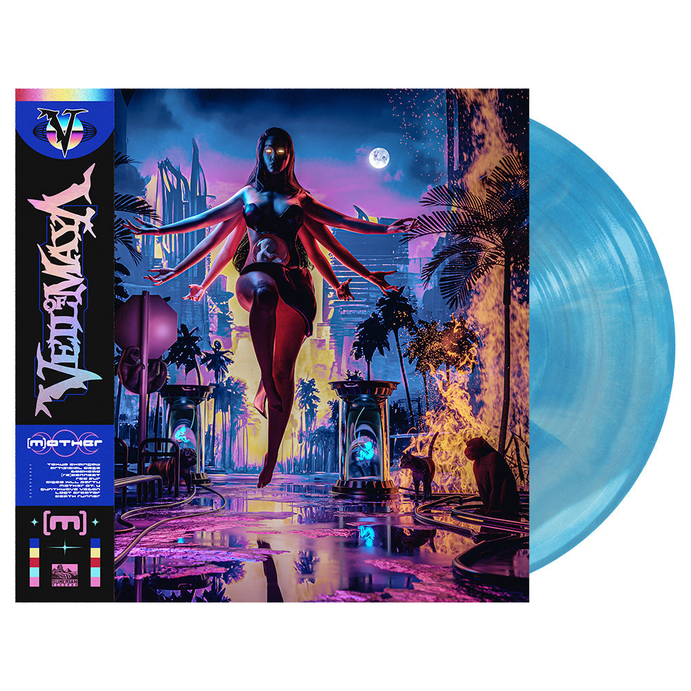 Veil Of Maya “[m]other” vinyl record with blue and pink artwork.