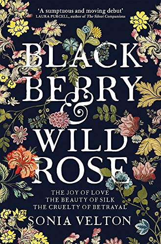 Book cover with floral design and large white title: "Blackberry and Wild Rose.
