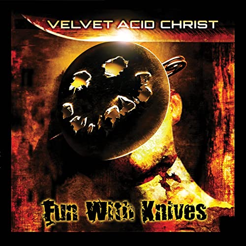 Album cover: dark, abstract image of a pierced mask and the title “Fun With Knives”.