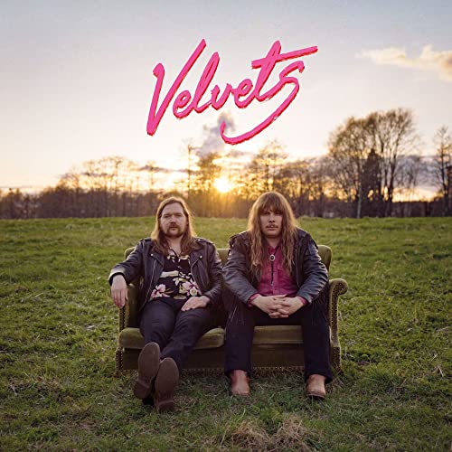 Album cover for Velvets, featuring two people seated in a chair.