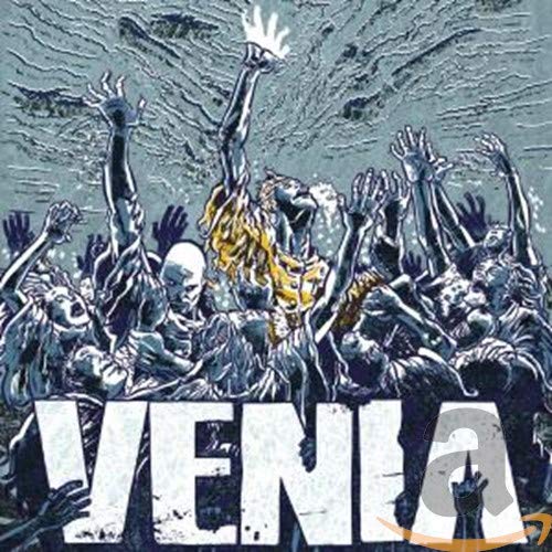 CD cover for Venia’s “Frozen Hands” featuring a crowd with raised hands.