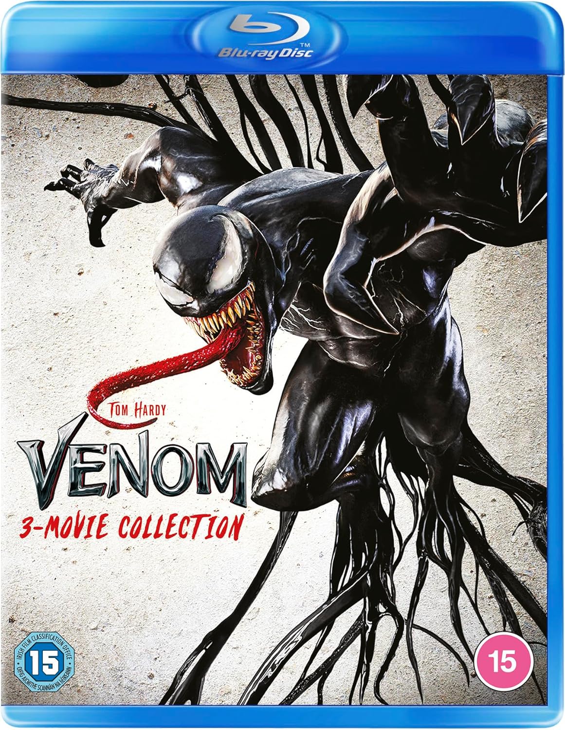 Venom movie collection Blu-ray cover featuring the symbiote character.