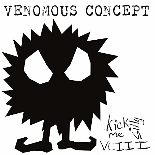 Black and white CD cover with a spiky, cartoonish figure.