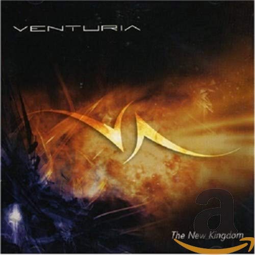 CD cover for Venturia - The New Kingdom, abstract orange design.