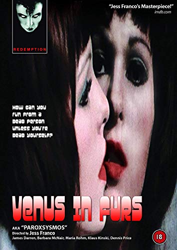 DVD cover for "Venus In Furs" featuring a close-up of a woman's face.