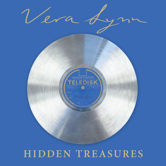 Vera Lynn CD cover featuring a silver record on a blue background.