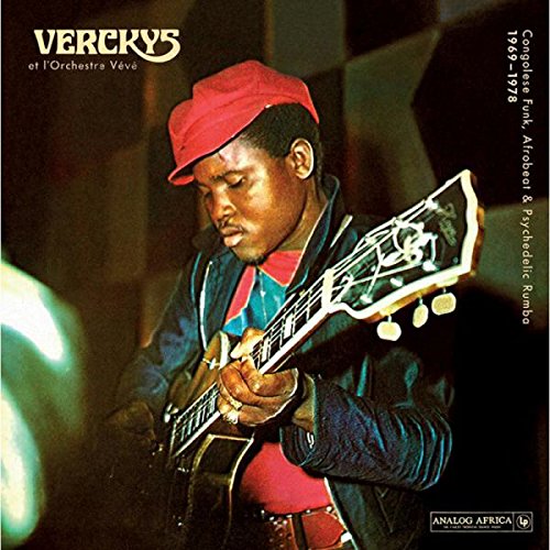 Man playing a guitar, album cover for Verckys & Orchestre Veve vinyl.
