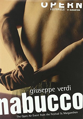 DVD cover for Verdi’s Nabucco opera, featuring a muscular man’s back.