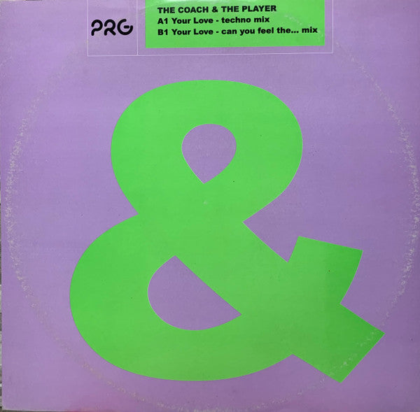 Vinyl record cover with a large green ampersand on a lilac background.