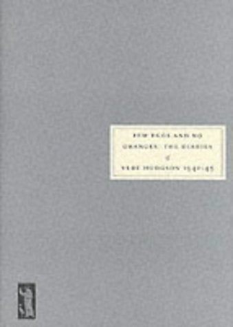 Gray book cover with white label: “Few Eggs and No Oranges” diary.