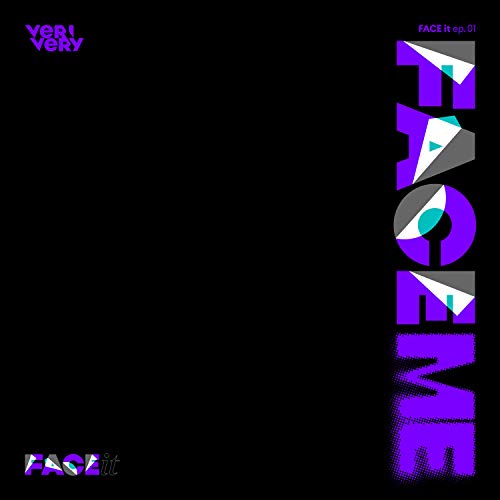 Verivery “Face It” CD cover: black background with purple and teal text.