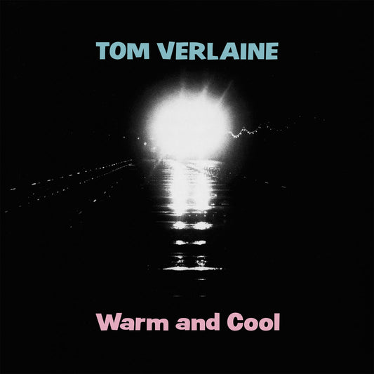 Tom Verlaine album cover, black background with bright light image.