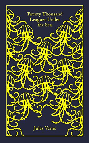 Dark blue book cover with repeating yellow jellyfish design.