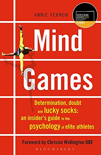 Book cover: "Mind Games" by Annie Vernon, featuring a gymnast.