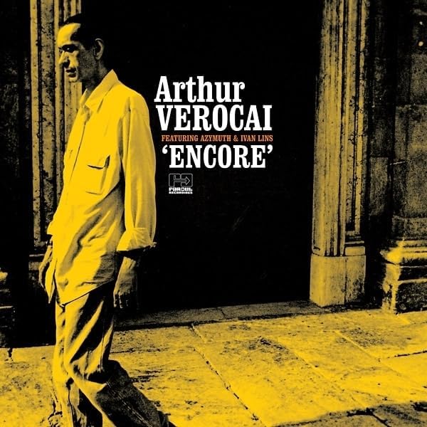 Yellow album cover featuring Arthur Verocai in profile, walking towards a doorway.