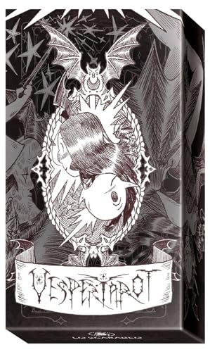 Black and white box art featuring a bat, portrait, and ornate design.