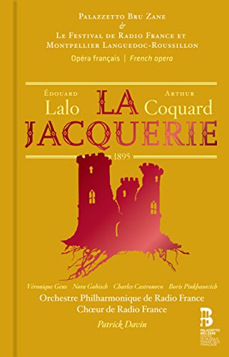 CD cover for "La Jacquerie" opera, featuring a red castle illustration.