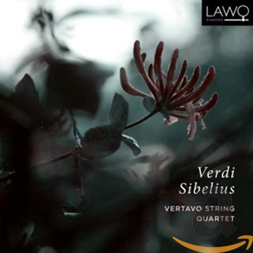 "CD cover featuring a dark, blurry flower image with white text and a black logo."