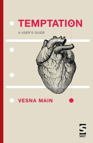 Book cover: "Temptation," featuring a detailed anatomical heart illustration.