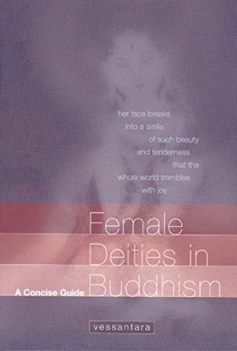 Book cover: "Female Deities in Buddhism," featuring a blurred deity image.