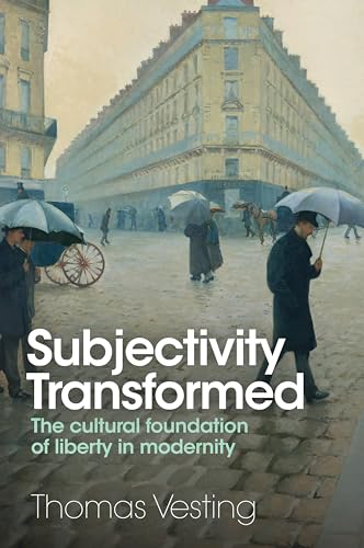 Book cover with a painting of a rainy city street scene.