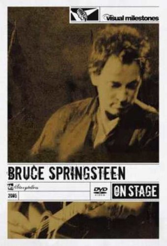 Bruce Springsteen on stage, DVD cover with sepia-toned portrait.
