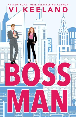 Book cover illustration of a man and woman standing before a city skyline.